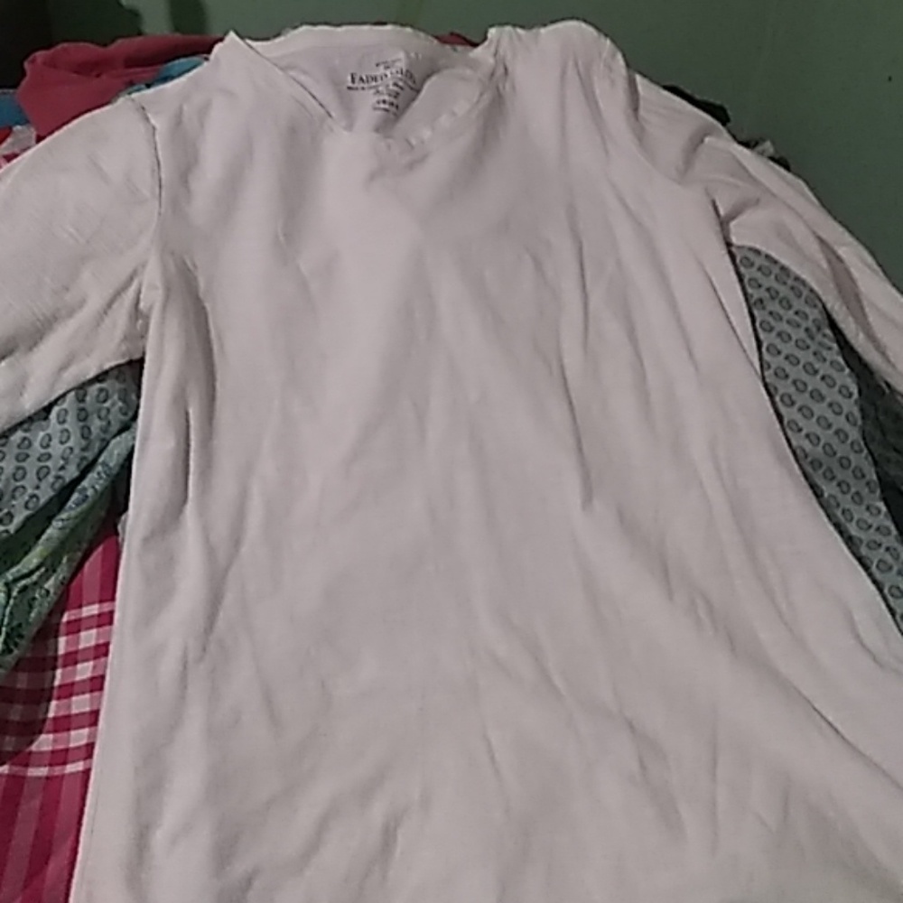 White faded glory long sleeve